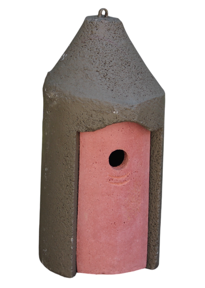 Naturschutzprodukt Nisthöhle Typ 2M in grün Nisthilfe freihängend FO Vogelhöhle Flugloch 32 mm