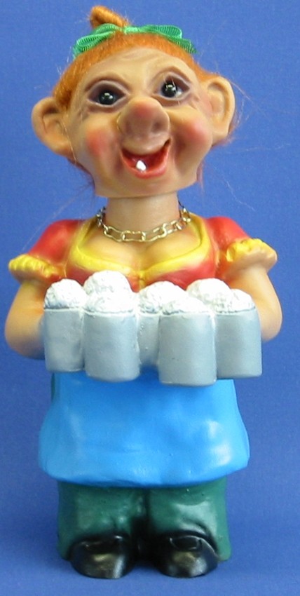 Souvenir Wackel Figur Zensi klein H 15 cm Wackelfigur Original mit Wackelkopf