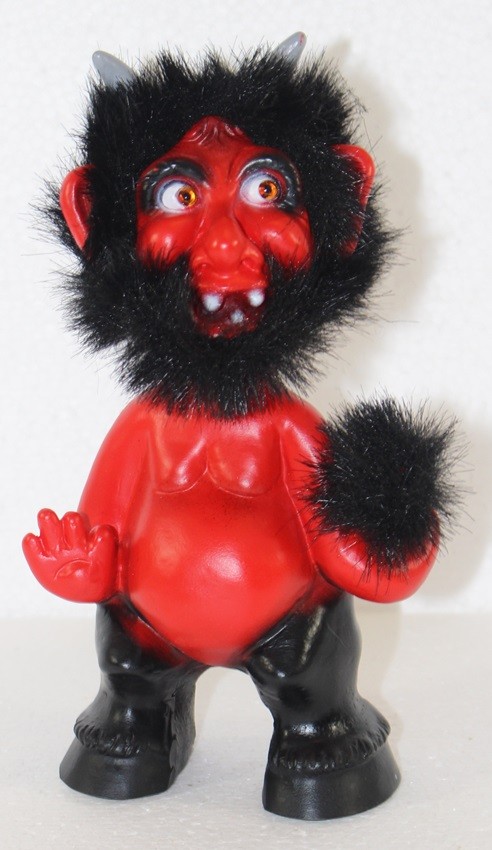 Souvenir Wackel Figur Teufel klein H 16 cm Wackelfigur Original mit Wackelkopf