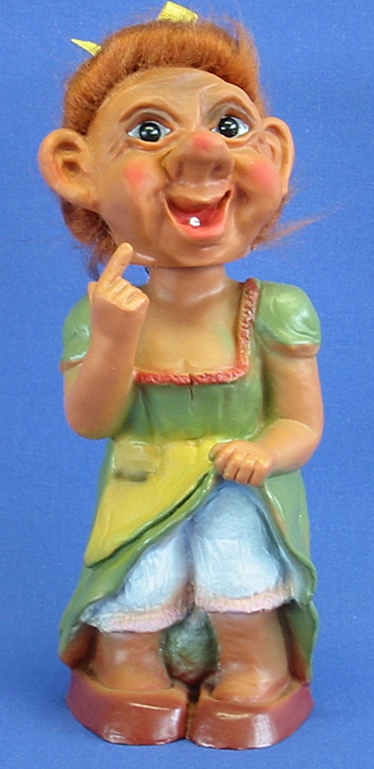 Souvenir Wackel Figur Annemirl groß H 23 cm Wackelfigur Original mit  beweglichem Kopf