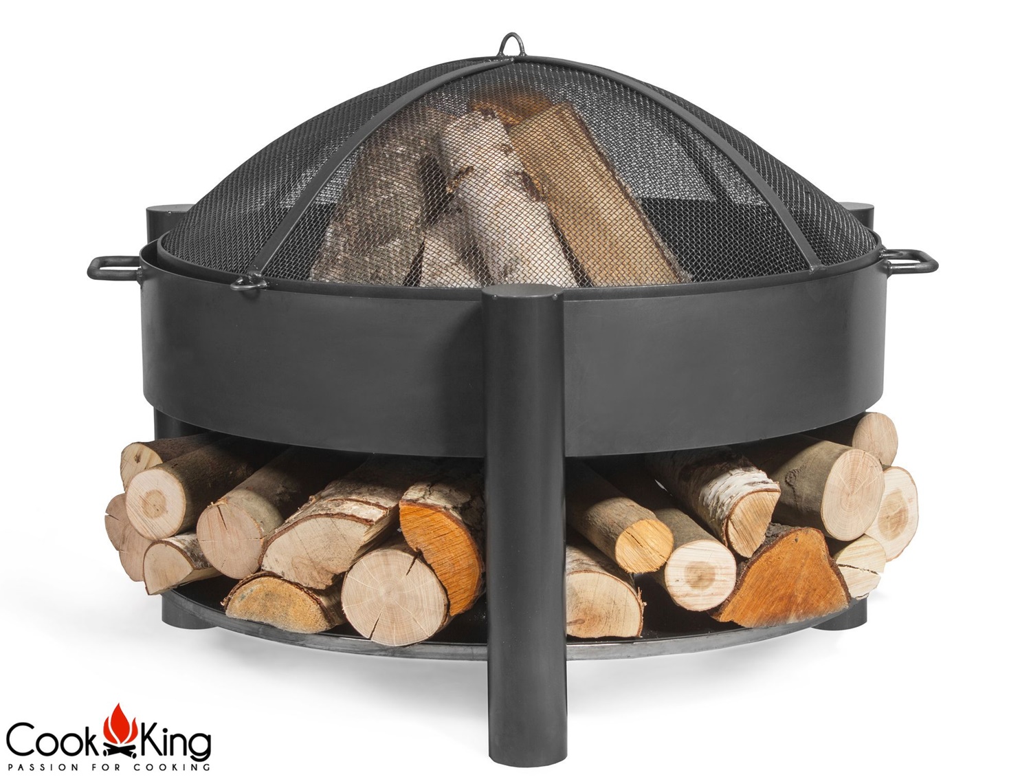 Feuerschale "Montana" Ø 80 cm Feuerstelle für Garten aus Stahl Feuerkorb als Wärmequelle oder Grill
