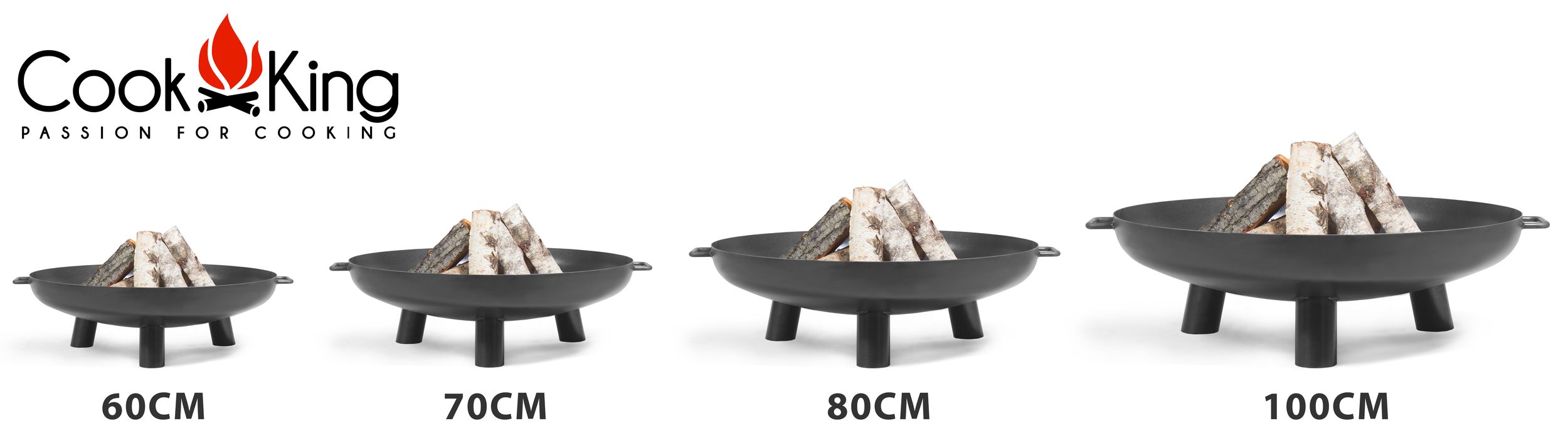 Feuerschale "Bali" Ø 60cm Feuerstelle für den Garten aus Stahl Feuerkorb als Wärmequelle oder Grill
