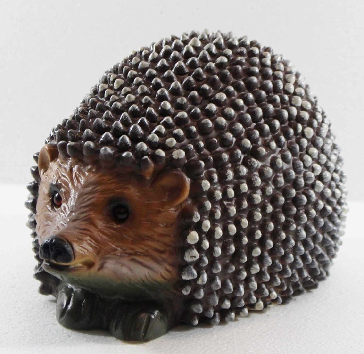 Deko Garten Figur Dekofigur Gartenfigur Tierfigur Igel liegend groß aus Kunststoff Höhe 14 cm