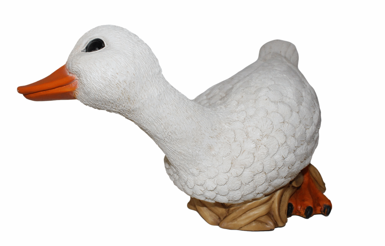 Deko Figur Gans Tierfiguren weiße Gänsefiguren Vogel Kollektion Castagna aus Resin H 19-37 cm