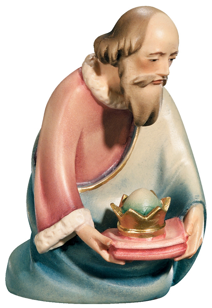 Krippenfigur Leonardo Kollektion Heilige Drei Könige Balthasar Holzfigur Holzstatue Statue Ahornholz