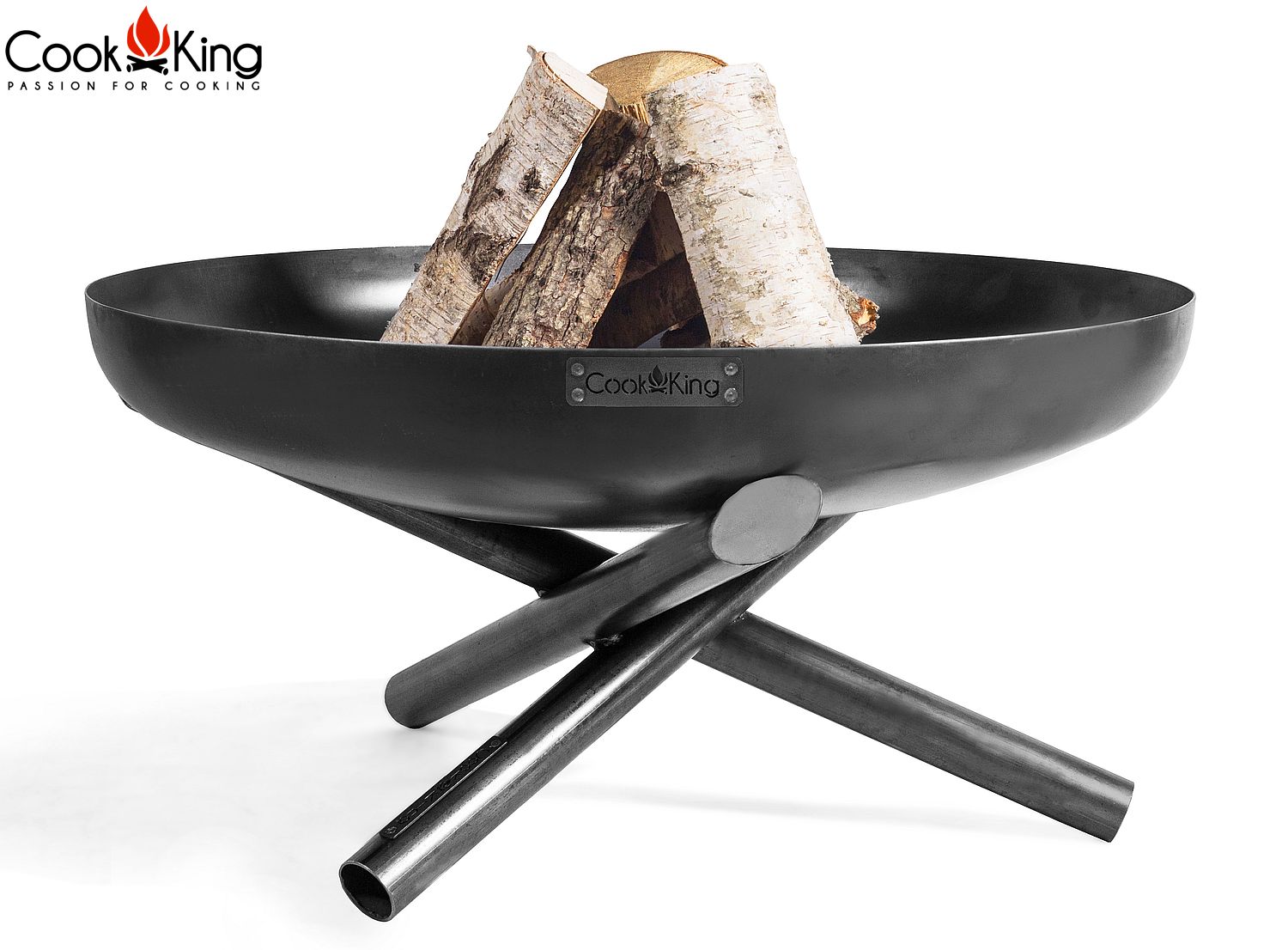 Feuerschale "Indiana" Ø 60 cm Feuerstelle für Garten aus Stahl Feuerkorb als Wärmequelle oder Grill