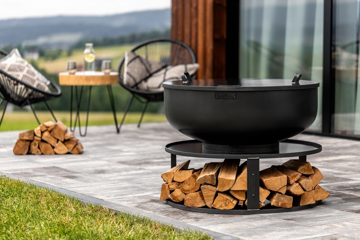 Feuerschale " Palermo XXL " Ø 60 cm Feuerstelle für den Garten Grillschale Feuerkorb aus Naturstahl