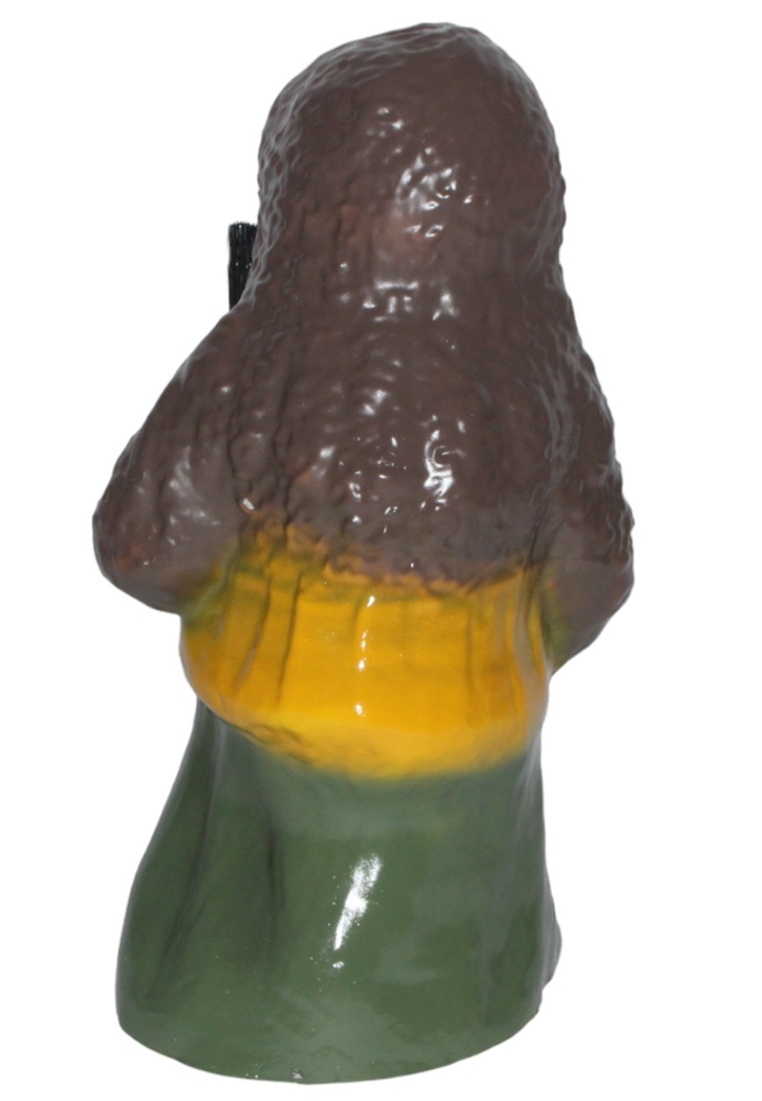 Deko Garten Figur Gartenfigur Märchen Hexe mit Besen stehend aus Kunststoff Höhe 40 cm