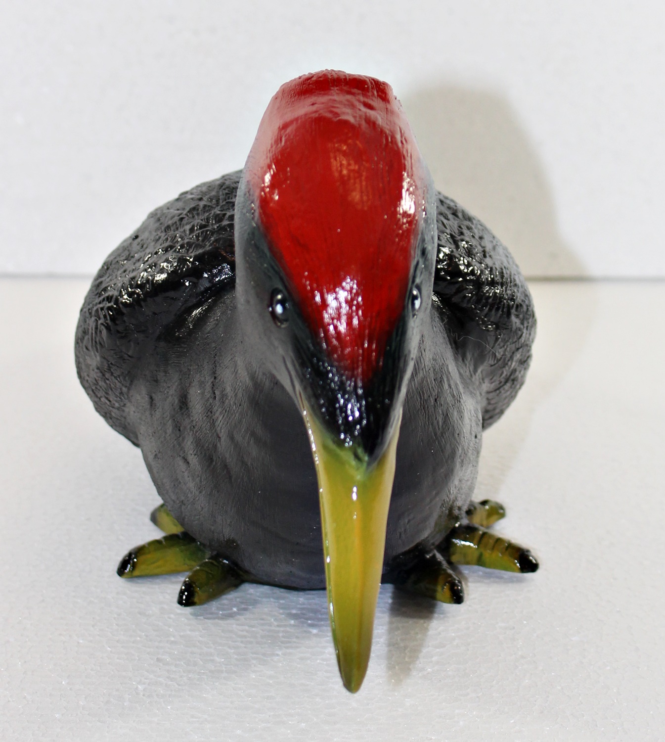 Deko Garten Figur Dekofigur Gartenfigur Vogelfigur Specht zum Anhängen aus Kunststoff Länge 41 cm