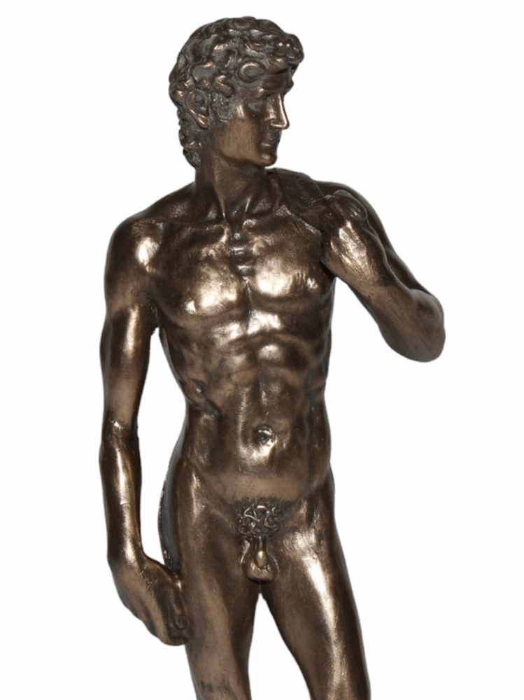 Dekofigur David von Michelangelo H 19 cm Deko Skulptur Parastone