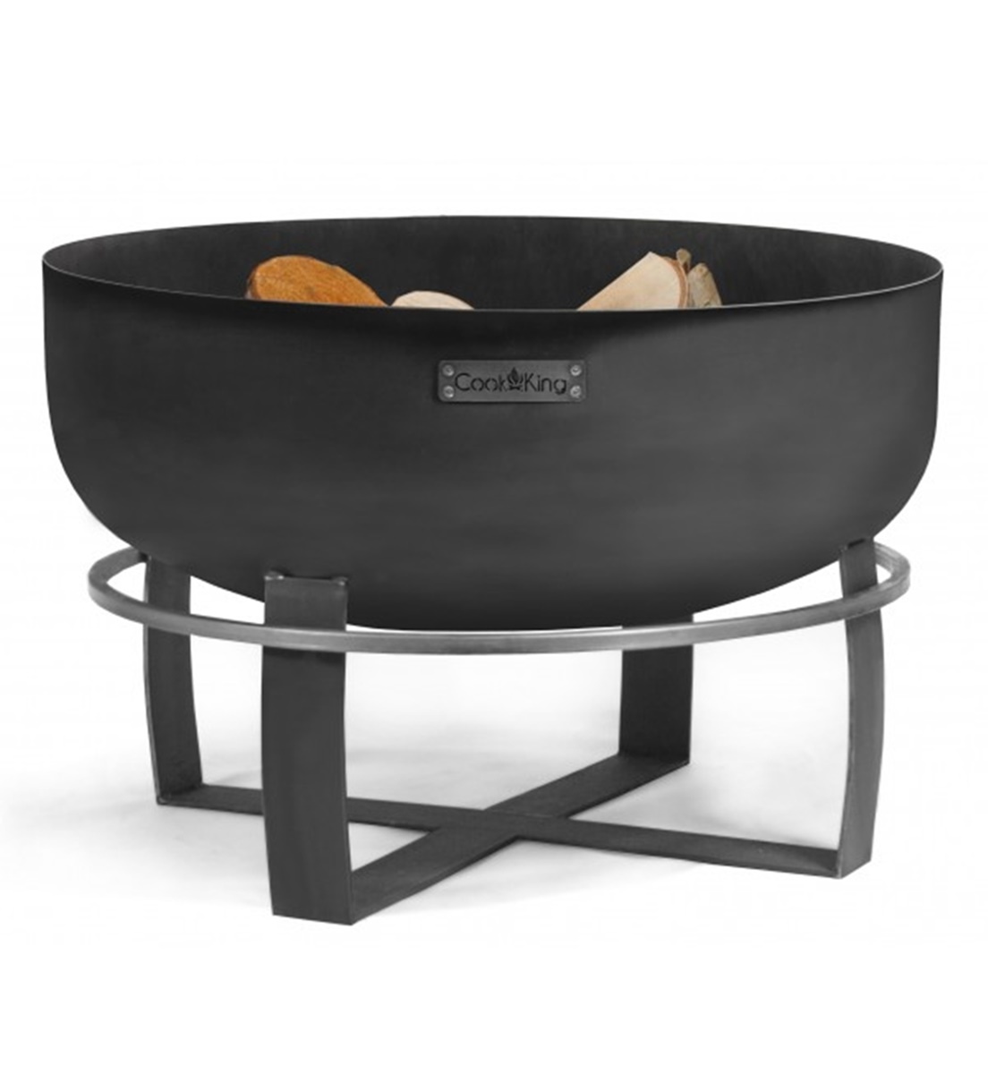 Feuerschale XXL Viking D 80 cm Grillschale Feuerstelle für Garten als Grill oder Wärmequelle  Stahl