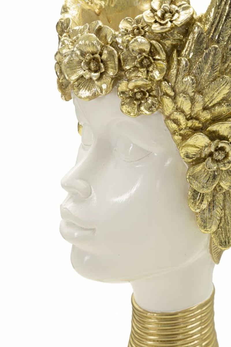 Dekofigur klassische Büste Göttin der Weisheit Athene Skulptur als Vase Behälter nutzbar H 38 cm
