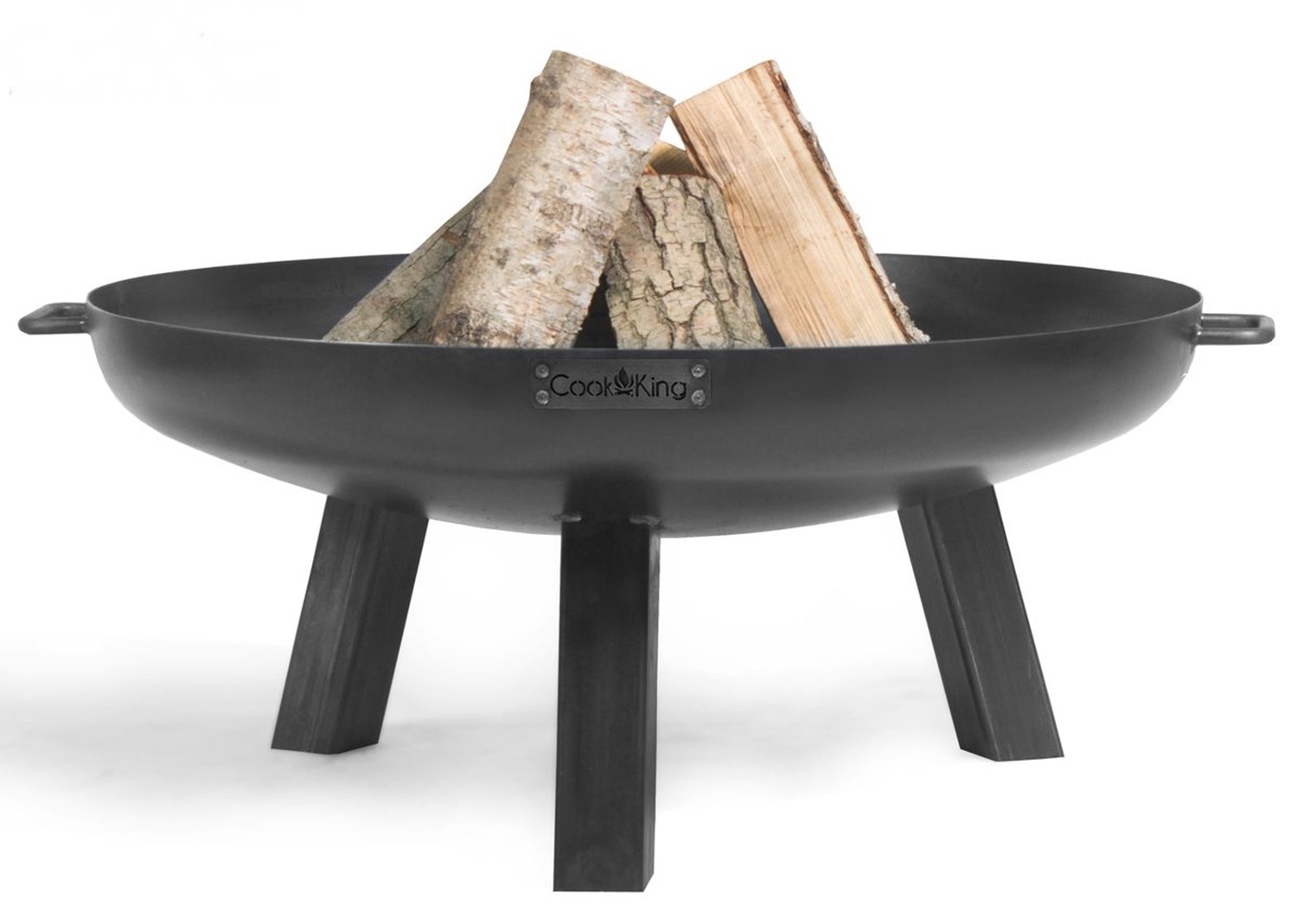 Feuerschale "Polo" Ø 80 cm Feuerstelle für Garten aus Stahl Feuerkorb als Wärmequelle oder Grill