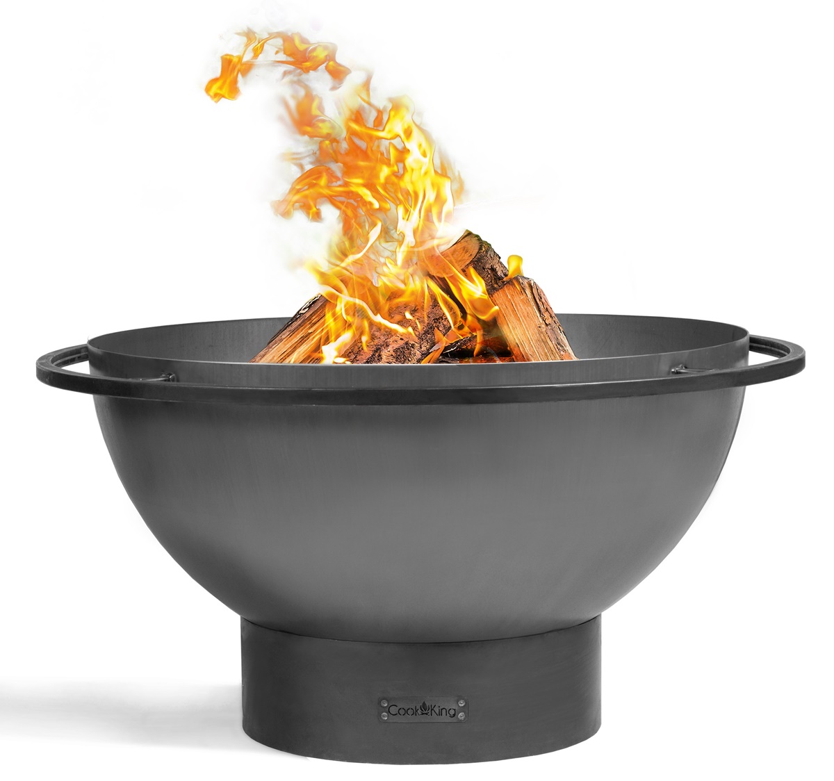 Feuerschale Premium FAT BOY D 85 cm tiefe Grillschale Feuerstelle für Garten Terrasse aus Naturstahl
