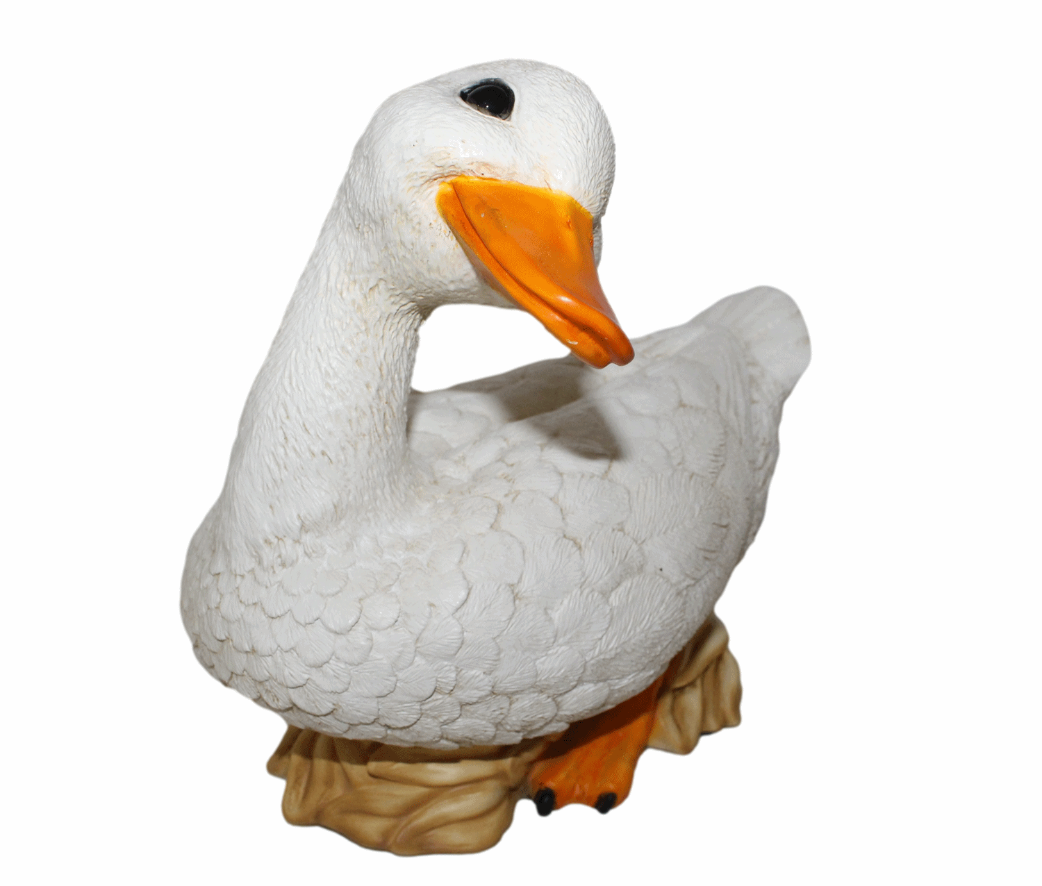 Deko Figur Gans Tierfiguren weiße Gänsefiguren Vogel Kollektion Castagna aus Resin H 19-37 cm