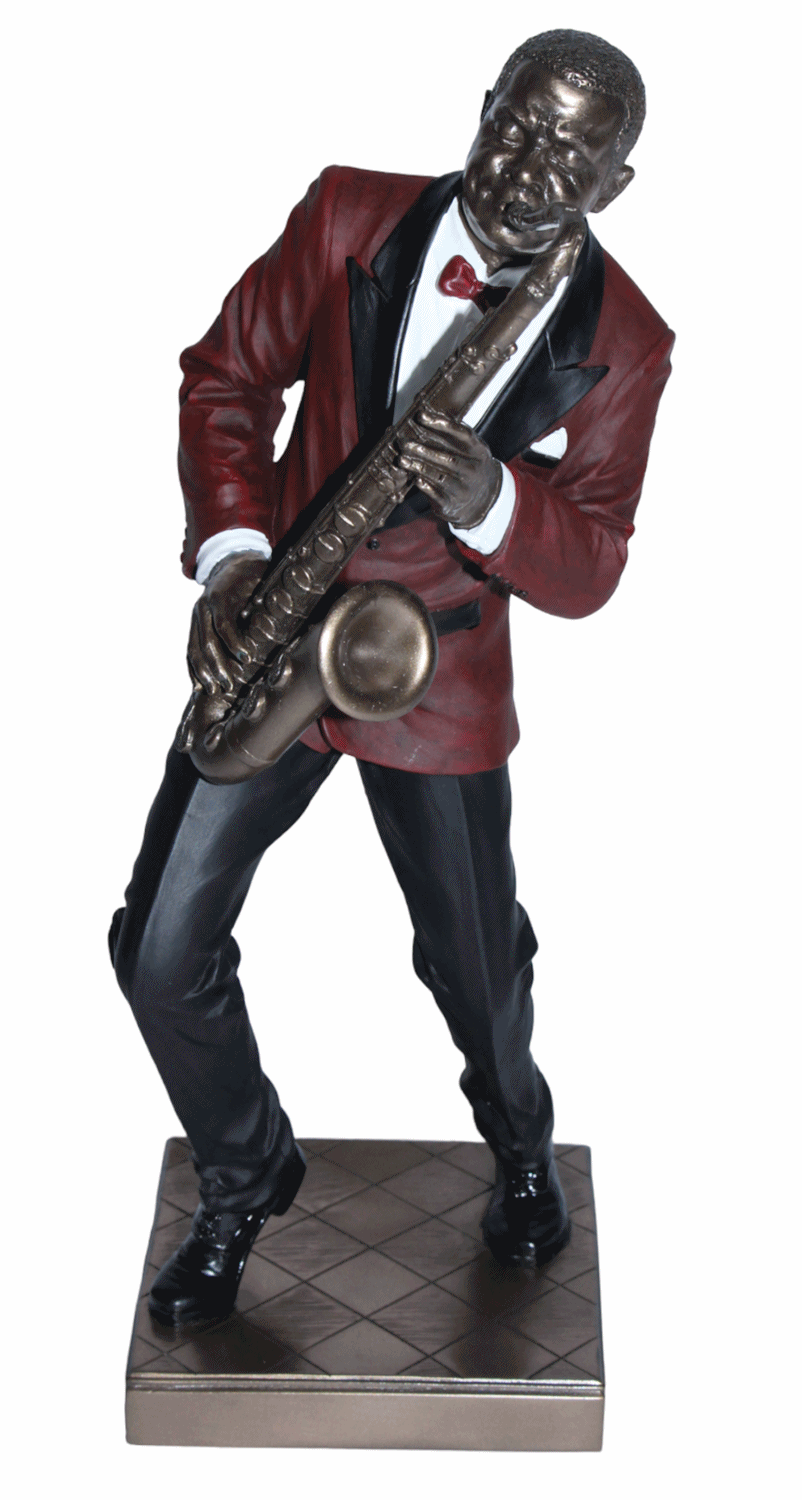 Deko Figur Jazz Musiker Figuren Blasinstrumente H 26-30 cm Saxophon Trompete Klarinette Jazz Band