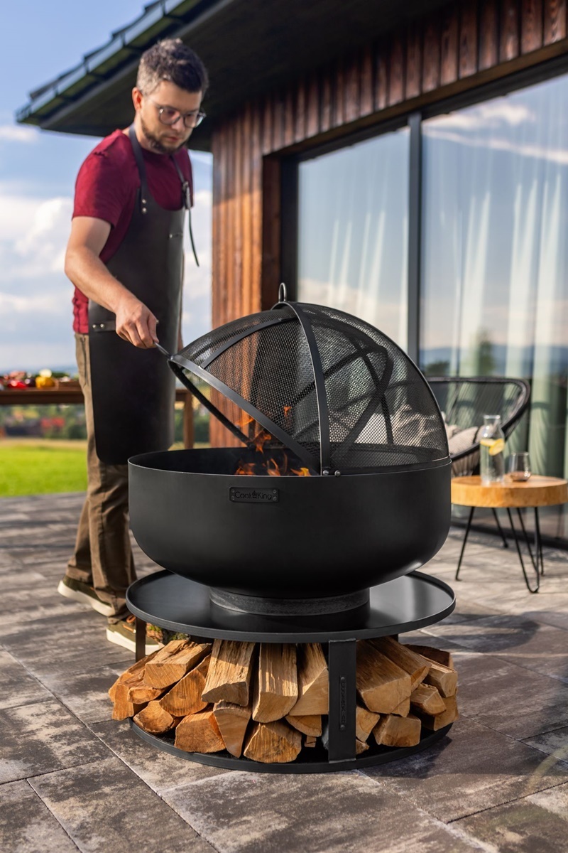Feuerschale " Palermo XXL " Ø 60 cm Feuerstelle für den Garten Grillschale Feuerkorb aus Naturstahl
