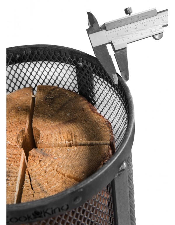 Feuerkorb für Schwedenfeuer „BRUNO“ Feuersäule aus Stahl Gartenfackel als Wärmequelle und Deko
