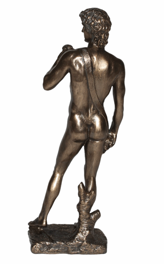 Dekofigur David von Michelangelo H 19 cm Deko Skulptur Parastone