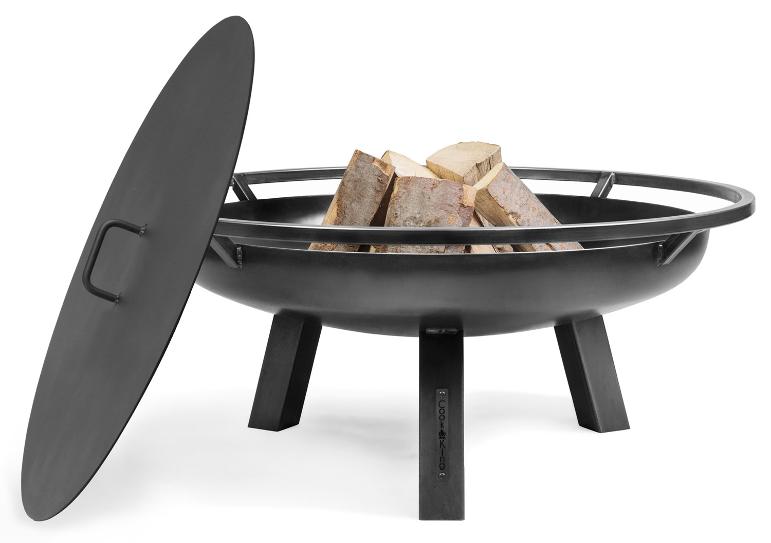 Feuerschale "Porto" Ø 70cm Feuerstelle für den Garten aus Stahl Feuerkorb als Wärmequelle oder Grill