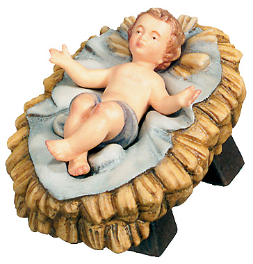 Krippe mit Krippenfiguren Raffaello Kollektion 14 Teilig Heiligenfigur Holzfigur Holzstatue