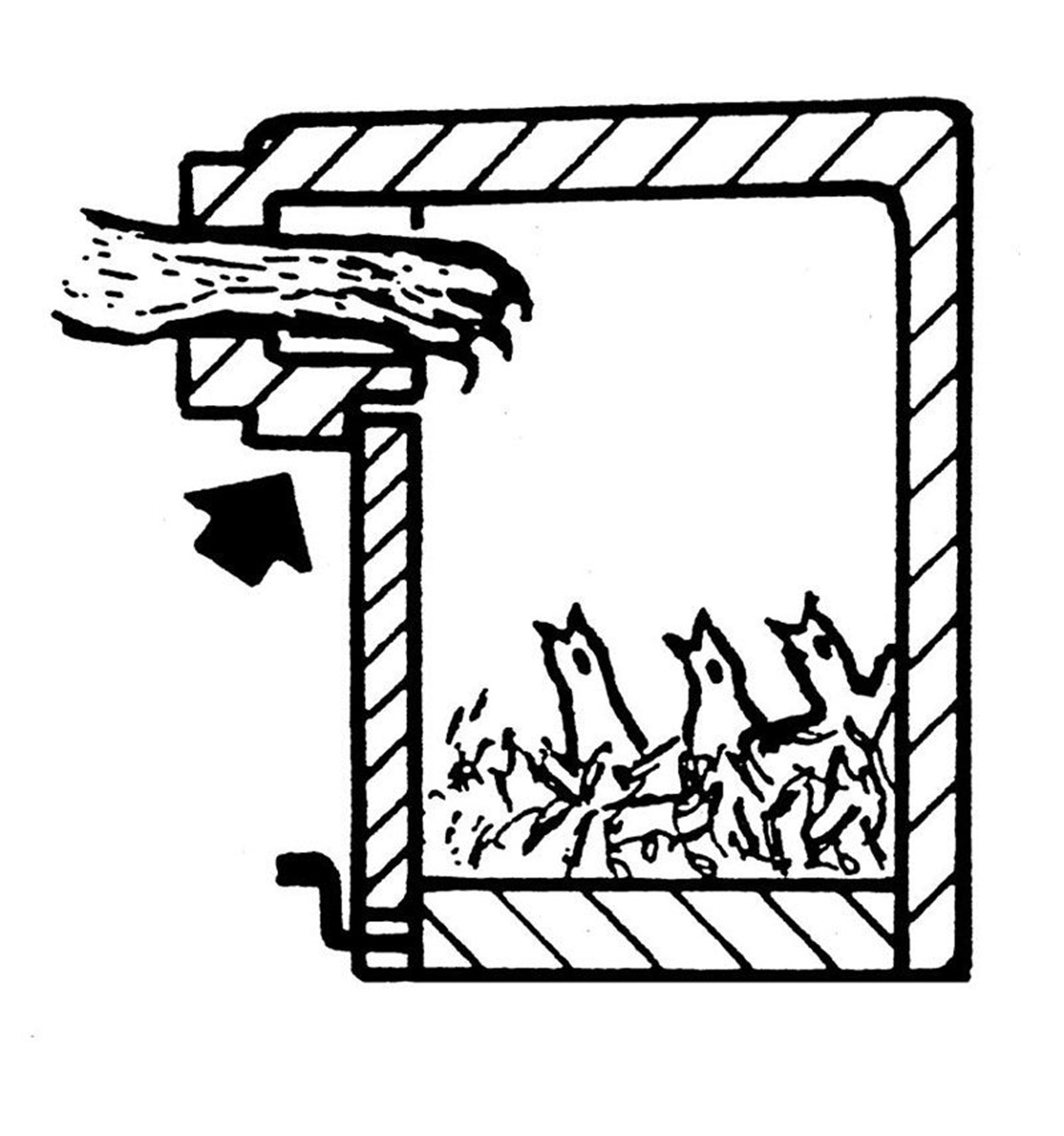 Naturschutzprodukt Vogel Nisthöhle Satz 2 Stück Typ 2GR Dreiloch je 27 mm mit Marderschutz
