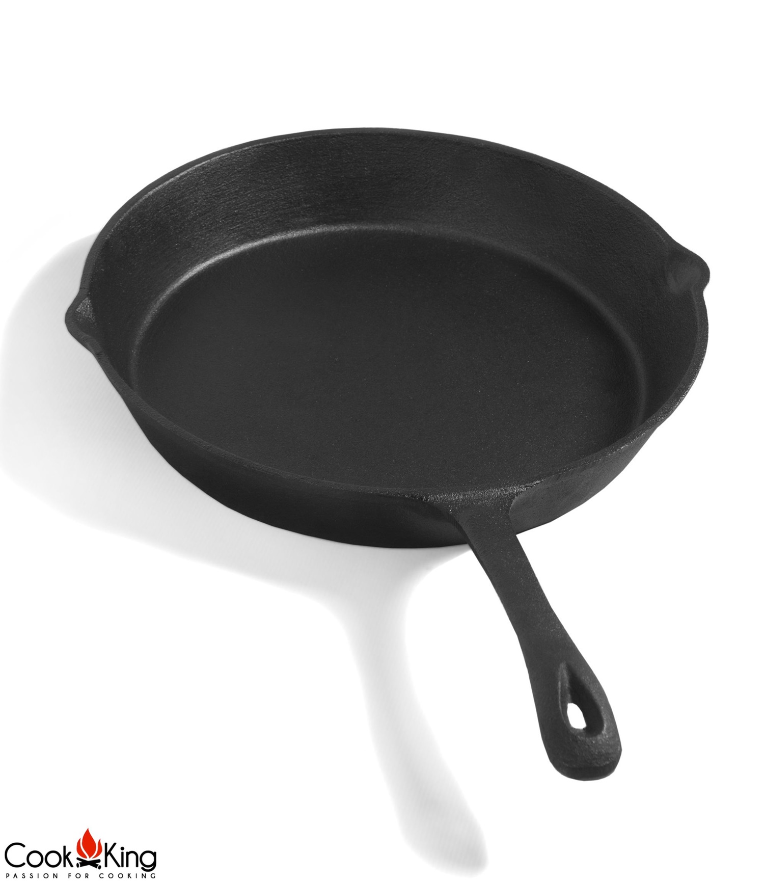 Gusseisenpfanne Ø 26 cm Grillpfanne vielseitige Pfanne aus Gusseisen Eisenpfanne Antihaft-Pfanne