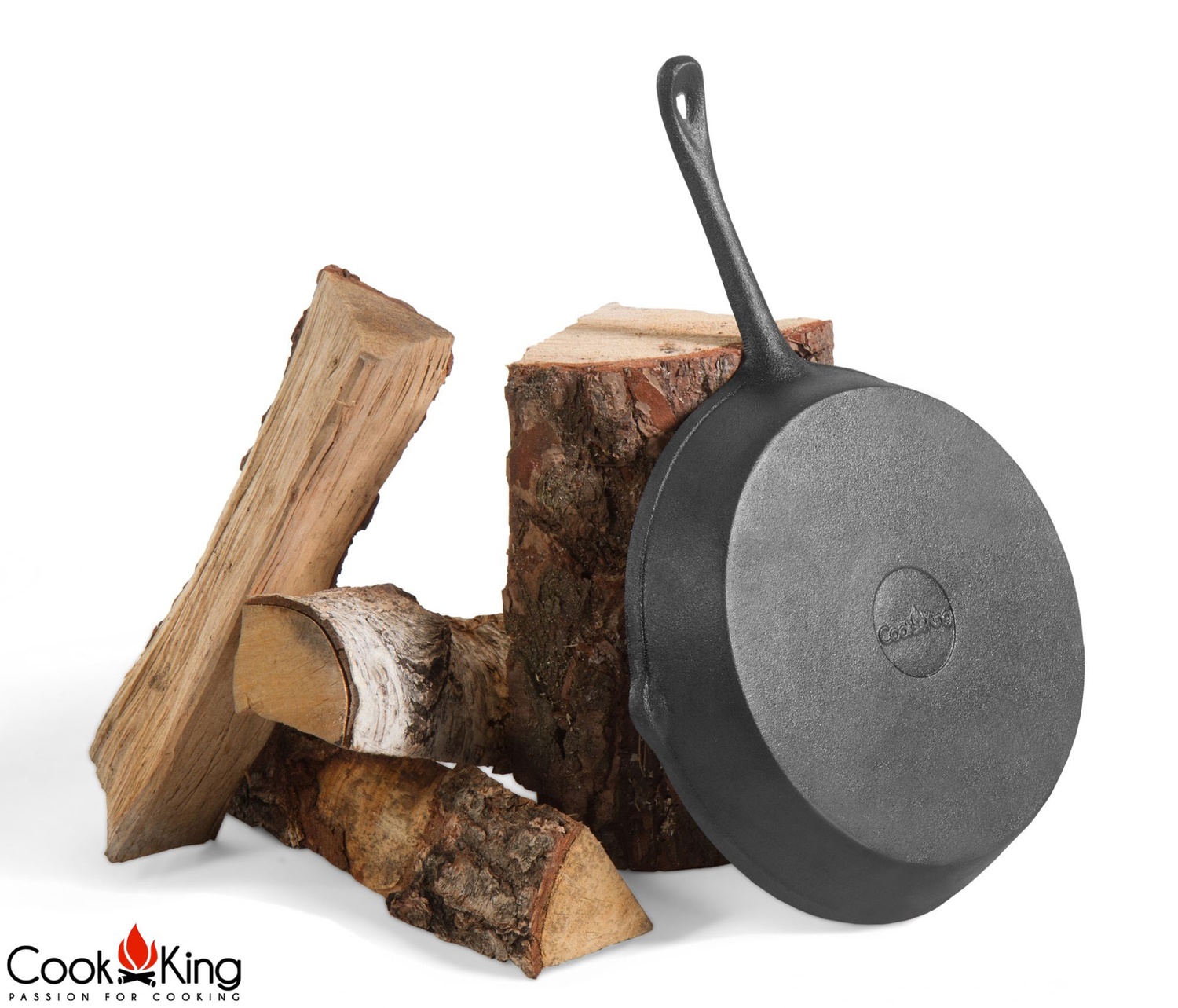 Gusseisenpfanne Ø 26 cm Grillpfanne vielseitige Pfanne aus Gusseisen Eisenpfanne Antihaft-Pfanne